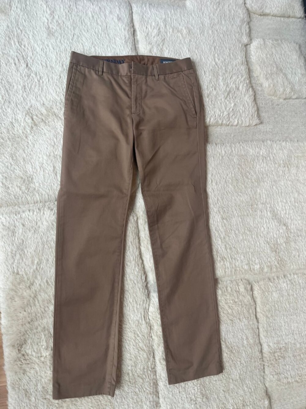 Bonobos Weekday Warrior Dress Pants Brown 30x32 Slim Fit